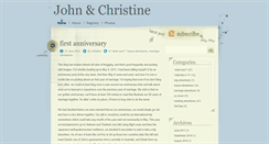 Desktop Screenshot of johnandchristine.com